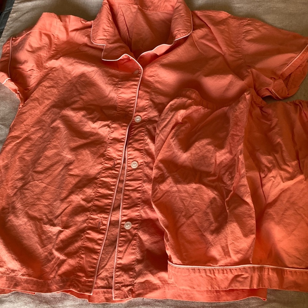 Button front pajama set